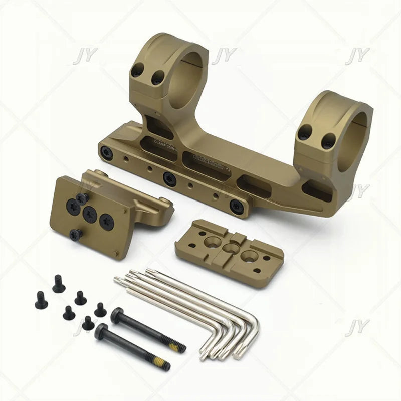 Fast LPVO Scope Mount  2.05 " Centerline Height 30mm Tube Offset Mount Plate for Red Dot Sight Ar 15 Accessories P.catin.ny Rail
