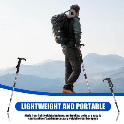 54-110cm Hiking Sticks Walking Stick Trekking Poles Mountaineering Telescopic Walking Stick for Particularly Steep Climb