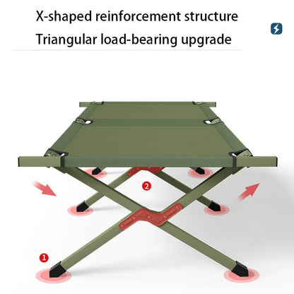 HOQUSA-Folding camping bed with portable bag,