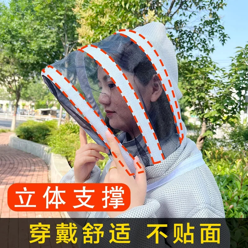 Bee Suit Professional Grade Preferred 3D Air Cotton Fabric Full Body Beekeeping Protective Clothing Beekeeper Suits