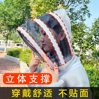 Bee Suit Professional Grade Preferred 3D Air Cotton Fabric Full Body Beekeeping Protective Clothing Beekeeper Suits