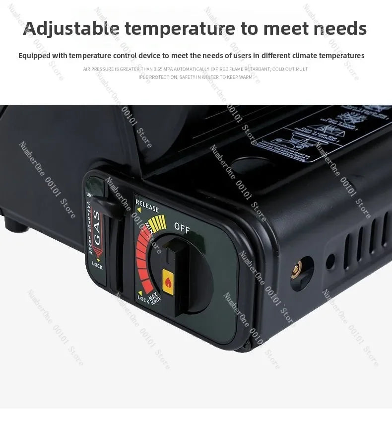 Portable Outdoor Gas Heater Stove for Camping and Ice Fishing Propane Cylinder Heating Stove for Tent Patio Portable Gas Burner