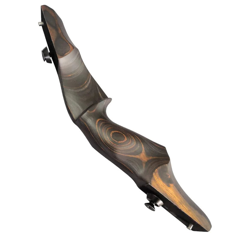60'' Black Hunter Archery Recurve Bow 40-60lbs Bamboo Core Limbs Wooden Riser for Right Hand American Hunting Split Takedown Bow