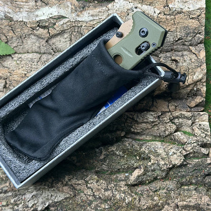 BM273 Tactical Folding Knife, G10 Handle with CMP High-Hardness Blade, Outdoor Camping Survival EDC Tool, for Fishing, Hiking,