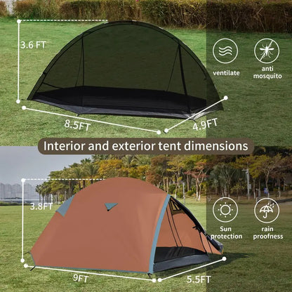Tents for Camping Easy Set Up Tent, Waterproof, Light Weight Tent for One or Two Person Hiking Travling