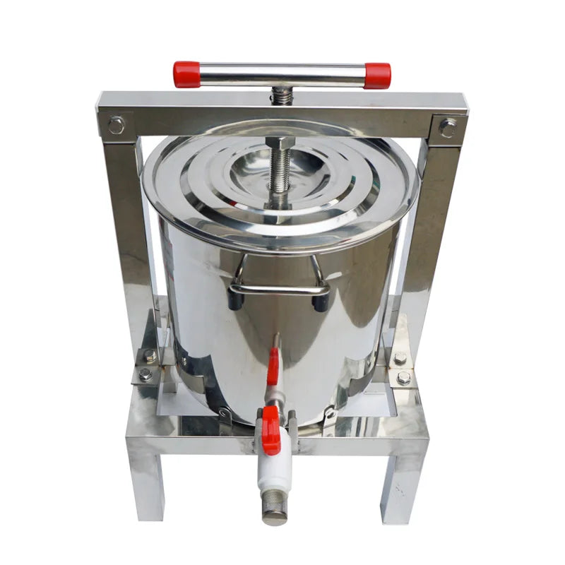 Premium Stainless Steel Honey Press - Manual Beekeeping Tool For Easy Honey & Wax Extraction, No Batteries Required