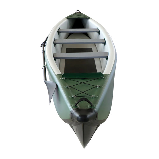 New Design Water Sports Portable Foldable Drop Stitch Inflatable Kayak Fishing Boat Two Person Rowing Canoe Kayak