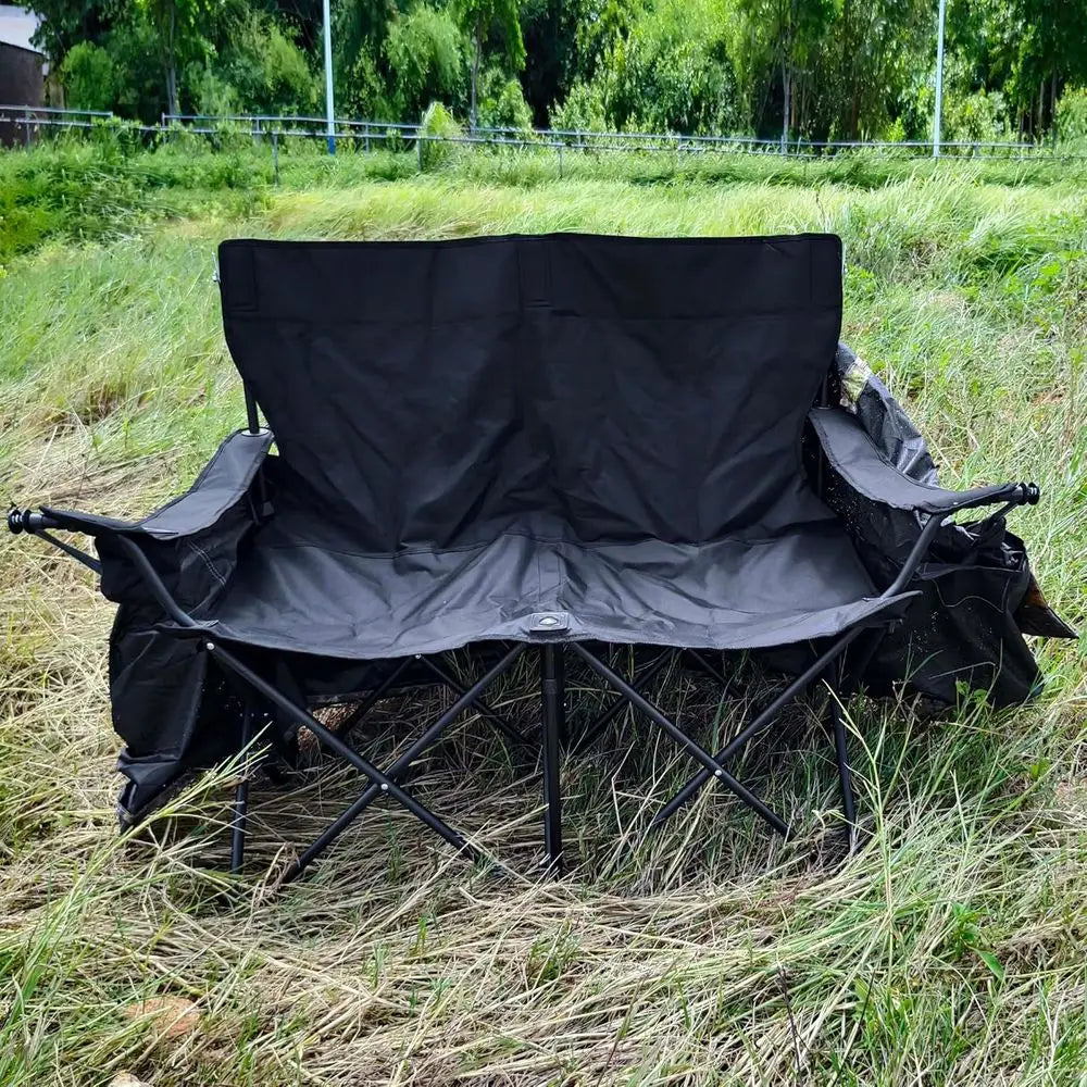 2-Person Transparent Hunting Shelter with Integrated Seating for Deer and Turkey Hunting