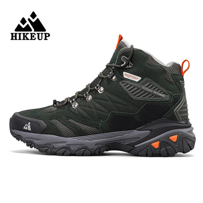 Men's Outdoor Hiking Boots Suede High Top Trekking Men Shoes Rainproof Tactical Combat Military Boots