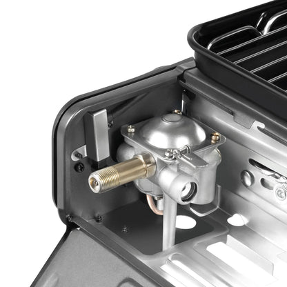 Butane Grill Stove With Grilling Net Portable 1 Burner Gas Stove 0.25-0.3MPa for Outdoor Camping RV Emergency Cooking