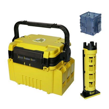 Fishing Tool Box Multi-function Plastic Thickened Fisherman Tackle Box Fishing Rod Lure Storage Organizer Sea Goods for Fishing