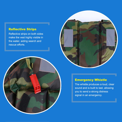 Fishing Swimming Life Vest Buoyancy Aid Polyester Floating Foam Snorkel Vest for Boating Fishing Kayaking SUP Paddleboarding