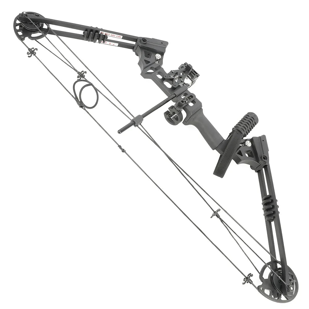 Compound Bow Arrow Set with Spine 500 Carbon Arrows 20-70lbs Adjustable Draw Weight 320FPS High-Strength Alloy Handle RH/LH for Adults Beginners Hunting Shooting Target Practice Outdoor Sports Accessories