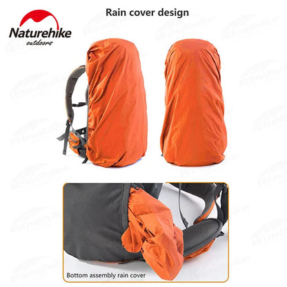 Naturehike 70+5L Backpack Hiking Travel Mountaineering Knapsack Softback Large Capacity Men Waterproof Rucksack With Rain Cover