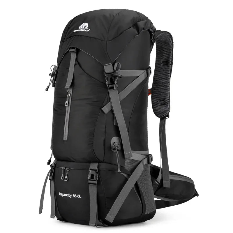 Waterproof Hiking Backpack With Rain Cover Outdoor Camping Travel Mountaineering Men Women Shoulder Climbing Traveling Bags