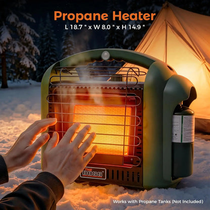 Propane Heater for Patio, 12000 BTU Portable Heater Outdoor Use Propane, Outdoor Space Heater for Camping