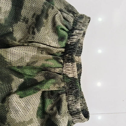 Men Fishing Hiking Sets Outdoor Tactical Mesh Hoodie Mosquito-Proof Set Camping Jacket Elastic Waistband Hunting Pants Men Kids
