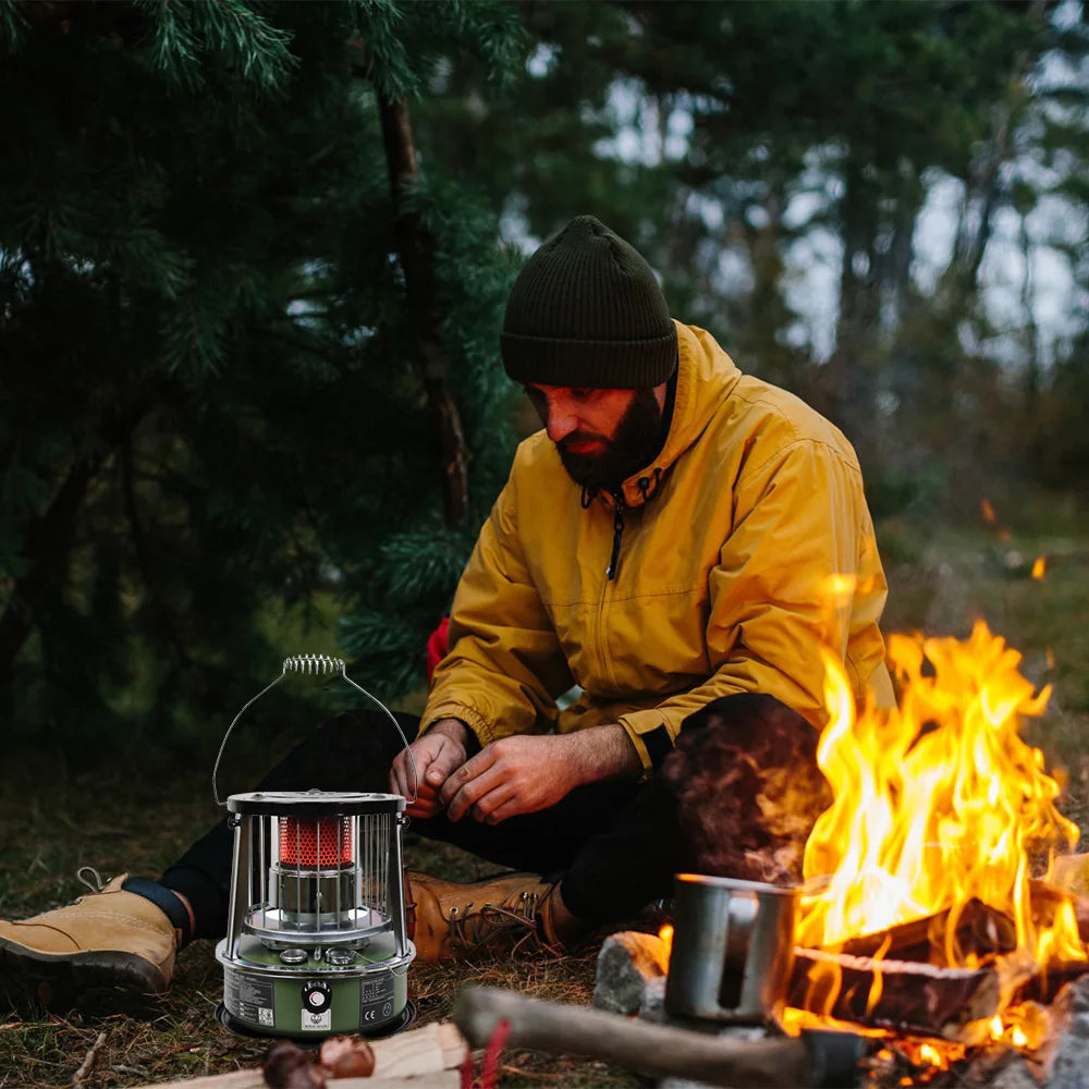 Liftable Kerosene Stove Home Outdoor Camping Barbecue Ice Fishing Kerosene Heating Stove Extremely Cold Weather Oil Stove