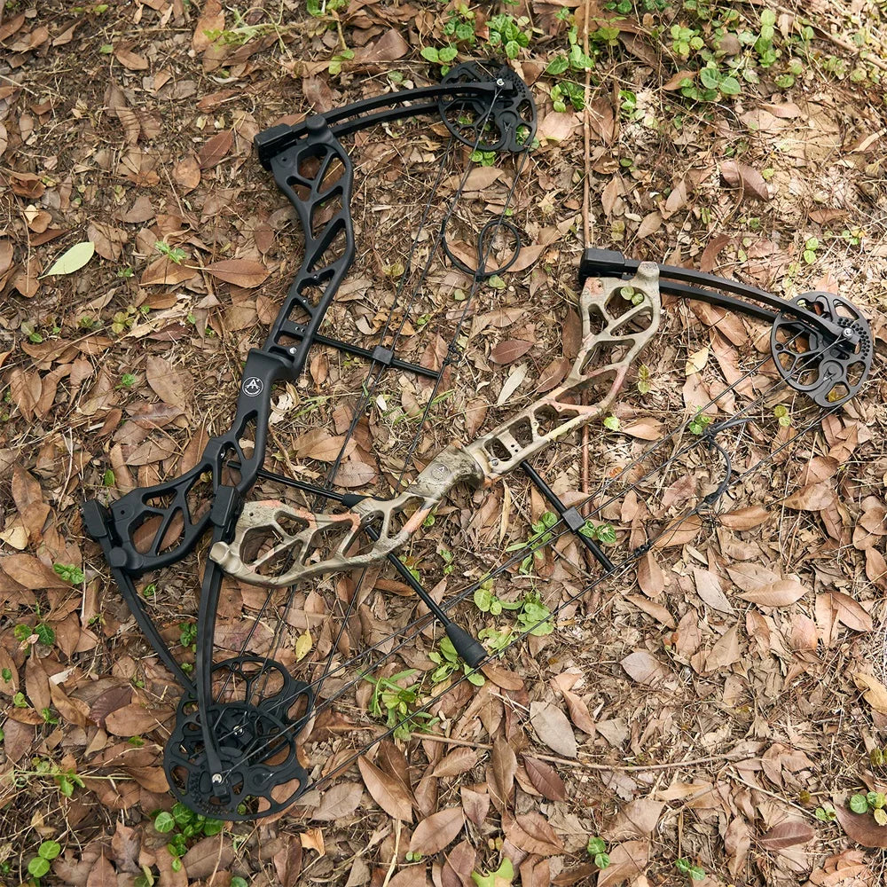 Compound Bow Archery Sets 19-70lbs Draw Weight Adjustable Shooting Right Hand Hunting Bows Adult Beginners Kit Up to IBO 320 Fps