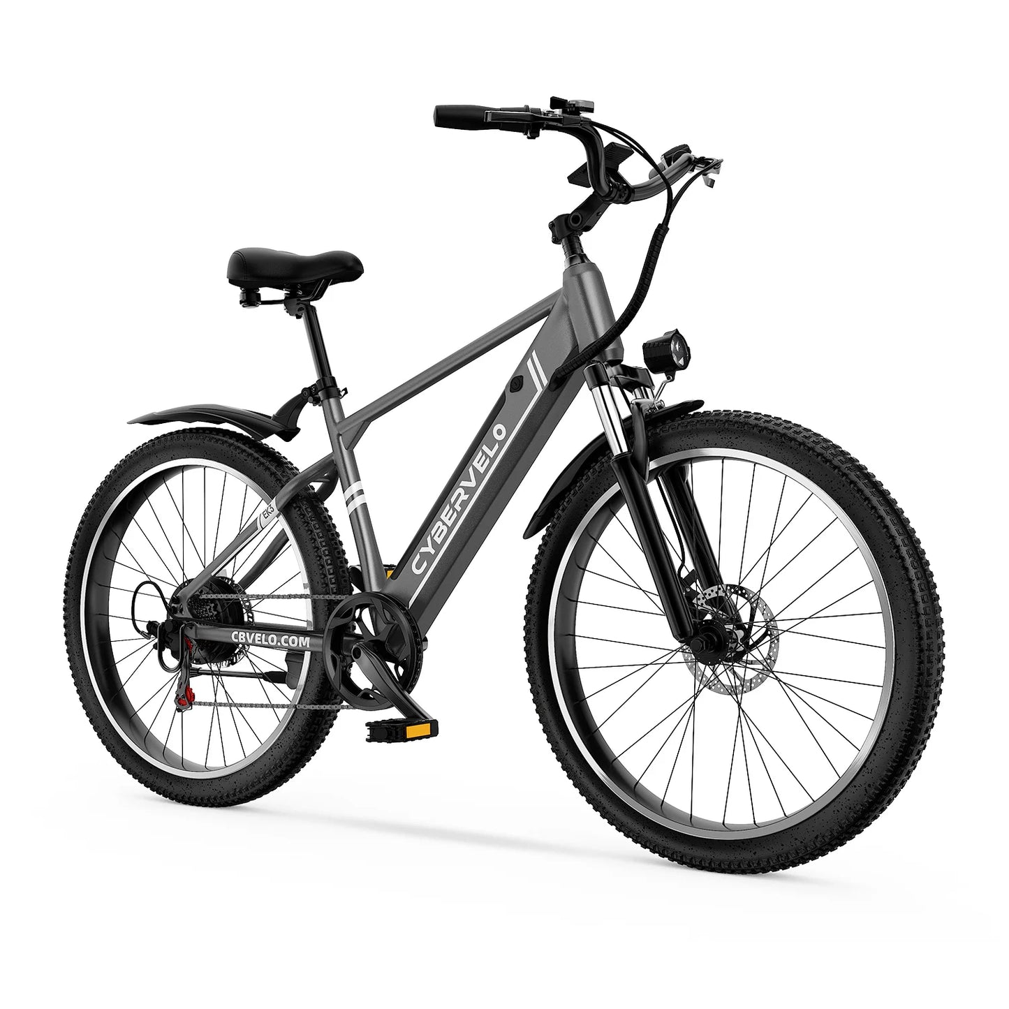 26"x1.95" 1000W Peak Electric Bike for Adults, City travel bike, built-in 48V battery, 7-Speed shift city commute E-Bike EK3