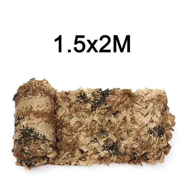 Camouflage Nets 1.5m*2 3 4 5 6 8 9 10m Wide Camo Netting Outdoor Camping Shooting Sun Shade Party Desert Fence Hunting Duck Deer