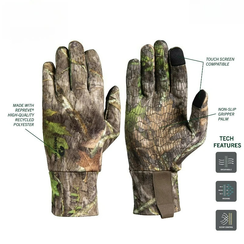 Men's Lightweight Turkey Hunting Touchscreen Gloves, Adult