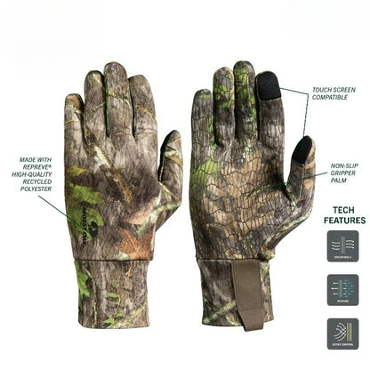 Men's Lightweight Turkey Hunting Touchscreen Gloves, Adult