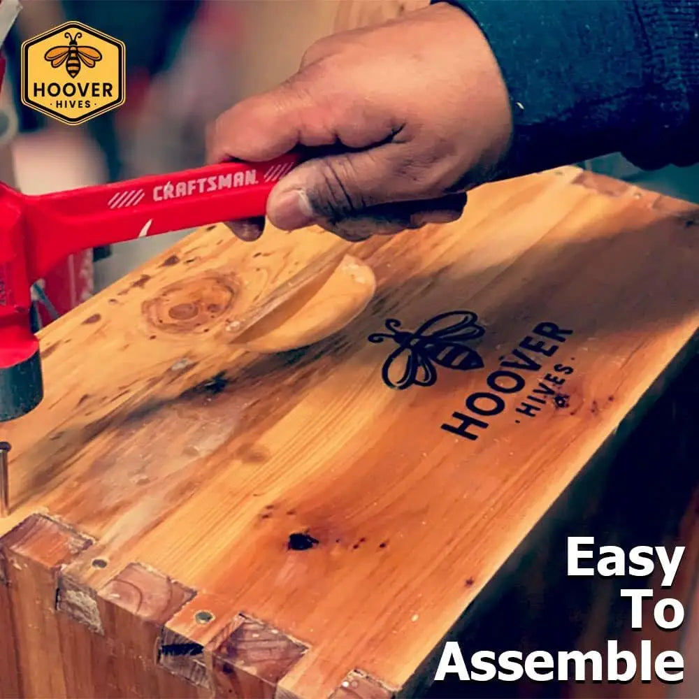 Complete 8-Frame Beehive Kit – Wax-Coated Fir Wood, Includes 2 Deep Brood Boxes, 1 Medium Super, Langstroth Frames, Customized