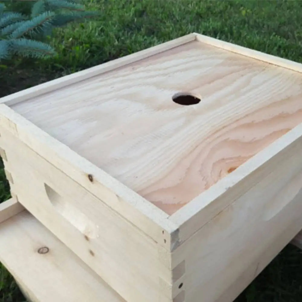 2 pcs Wooden Beehive Inner Cover Beekeeping Beehive Parts for 10-frame Beehive