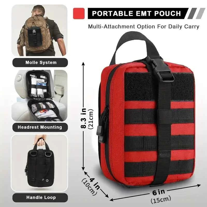 70pcs IFAK First Aid Kit with Tourniquet, EMT IFAK Medical Kit, Emergency Survival Backpack, Camping Gear Supplies