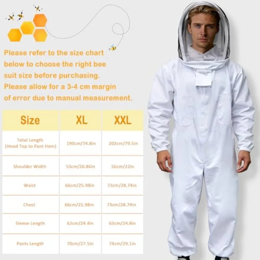 Blisstime 13pcs Bee Hives Starter Kit Beekeeping Supplies with Bee Suit, Bee Supplies and Equipment with Bee Smoker, Honey Bee