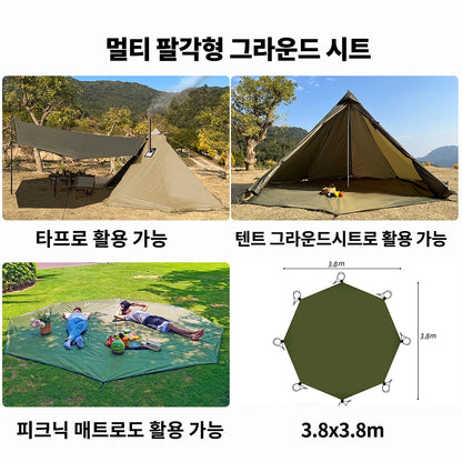 4 Season Camping Hot Tent with Stove Jack Waterproof Tipi Teepee Tent for 2 3 4 Person Winter Fishing Hiking Survival Bushcraft
