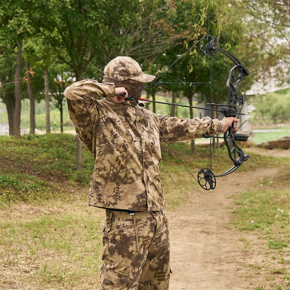 Compound Bow Archery Sets 19-70lbs Draw Weight Adjustable Shooting Right Hand Hunting Bows Adult Beginners Kit Up to IBO 320 Fps