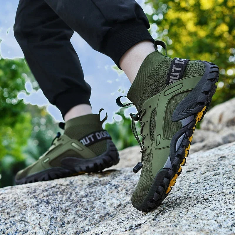 Hiking Shoes for Man Outdoor Comfortable Breathable Mesh High Top Boots