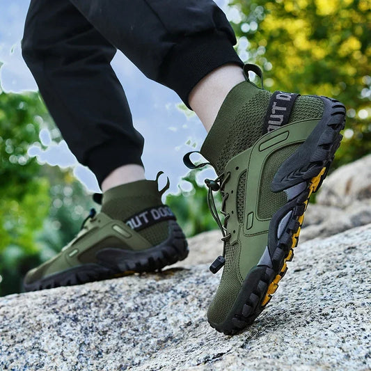 Hiking Shoes for Man Outdoor Comfortable Breathable Mesh High Top Boots