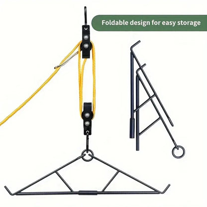 700LB Capacity Deer Hanger with Gambrel Hunting Game Hanging Kit for Deer Carcass/Butcher Deer Hunting Accessories Gifts for Men