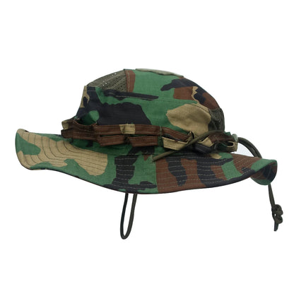 1pc/5pcs Camo Boonie Hat Sunscreen Breathable Bucket Hat Men's Outdoor Hiking Hunting Fishing Windproof Fisherman's Hat
