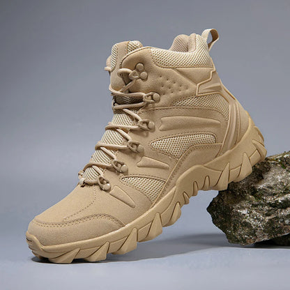 Men's casual tactical boots lightweight side zipper