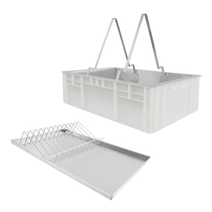 24.41*16.93*7.87in Stainless Steel Honeycomb Uncapping Tray Beekeeping Tools Honey Harvesting Tool Set Honey Collecting Tool Kit