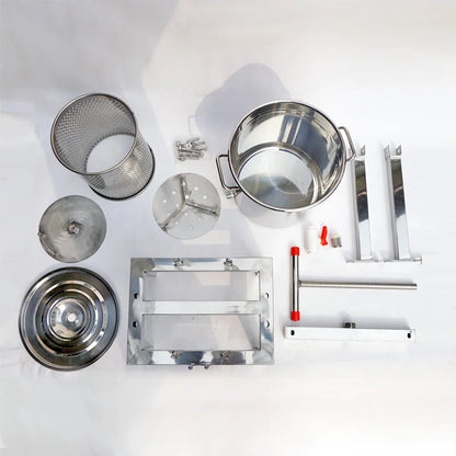 Premium Stainless Steel Honey Press - Manual Beekeeping Tool For Easy Honey & Wax Extraction, No Batteries Required