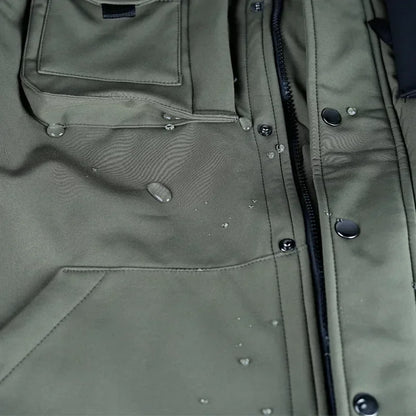 Tactical Sets Mens Thicken Outdoor Soft Shell Warm Fleece Jackets Waterproof Wear Resistant Multi Pocket Pants Hunting Clothes