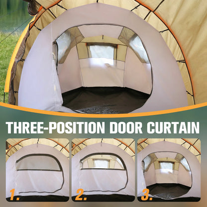 Oxford 2-Person Bikepacking Tent Windproof Lightweight Tent Rainproof Waterproof Tent for Camping & Hiking