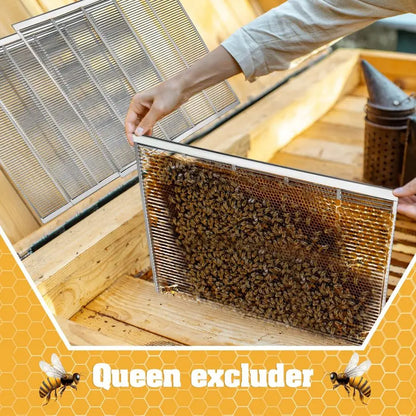 6 Pcs Metal Queen Excluder for 10 Frame Hive