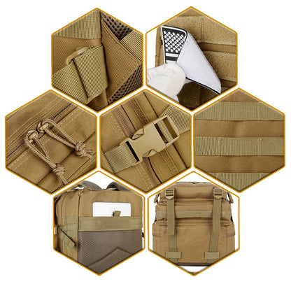 45L Man Tactical Backpacks Traveling Bags Outdoor 3P School Pack EDC Molle Pack For Trekking Hunting Bag camping equipment