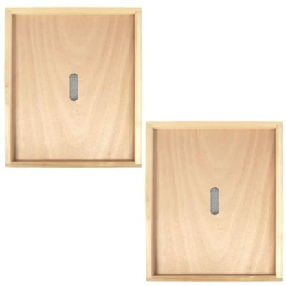 2 Pcs Bee Excape Board 8 Frame Beehive Inner Cover Honeybee Triangle Escape Screen for Langstroth Hive, Bee Hive Escapes Beekee