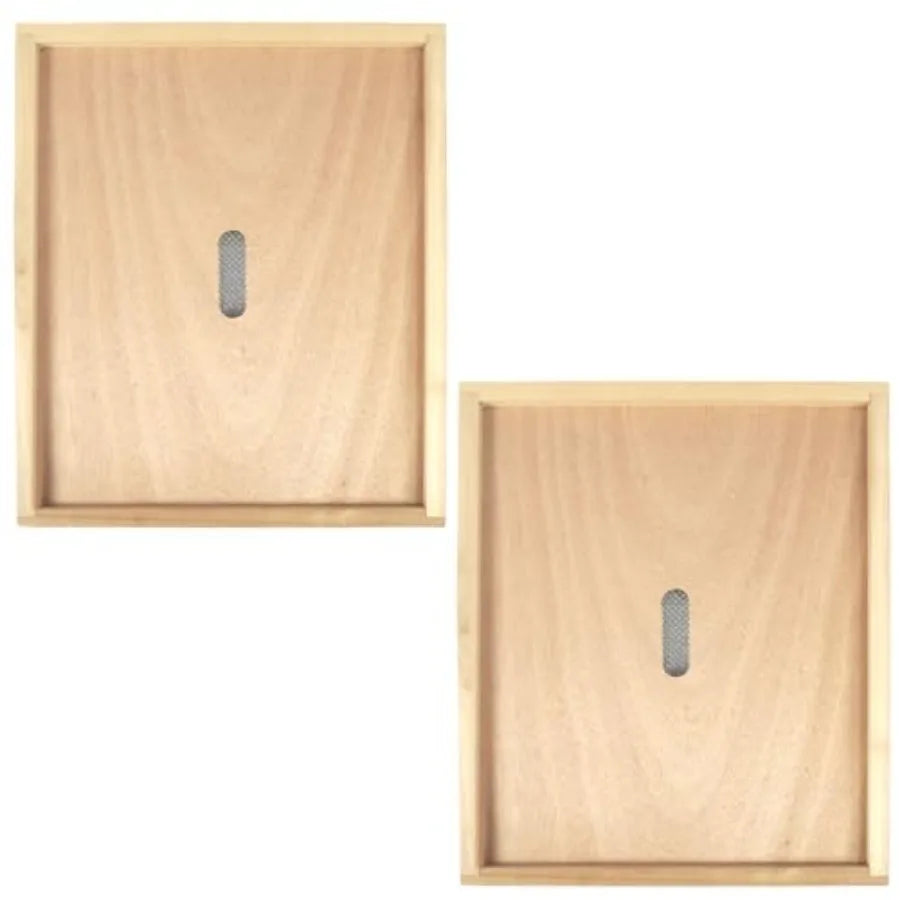 2 Pcs Bee Excape Board 8 Frame Beehive Inner Cover Honeybee Triangle Escape Screen for Langstroth Hive, Bee Hive Escapes Beekee