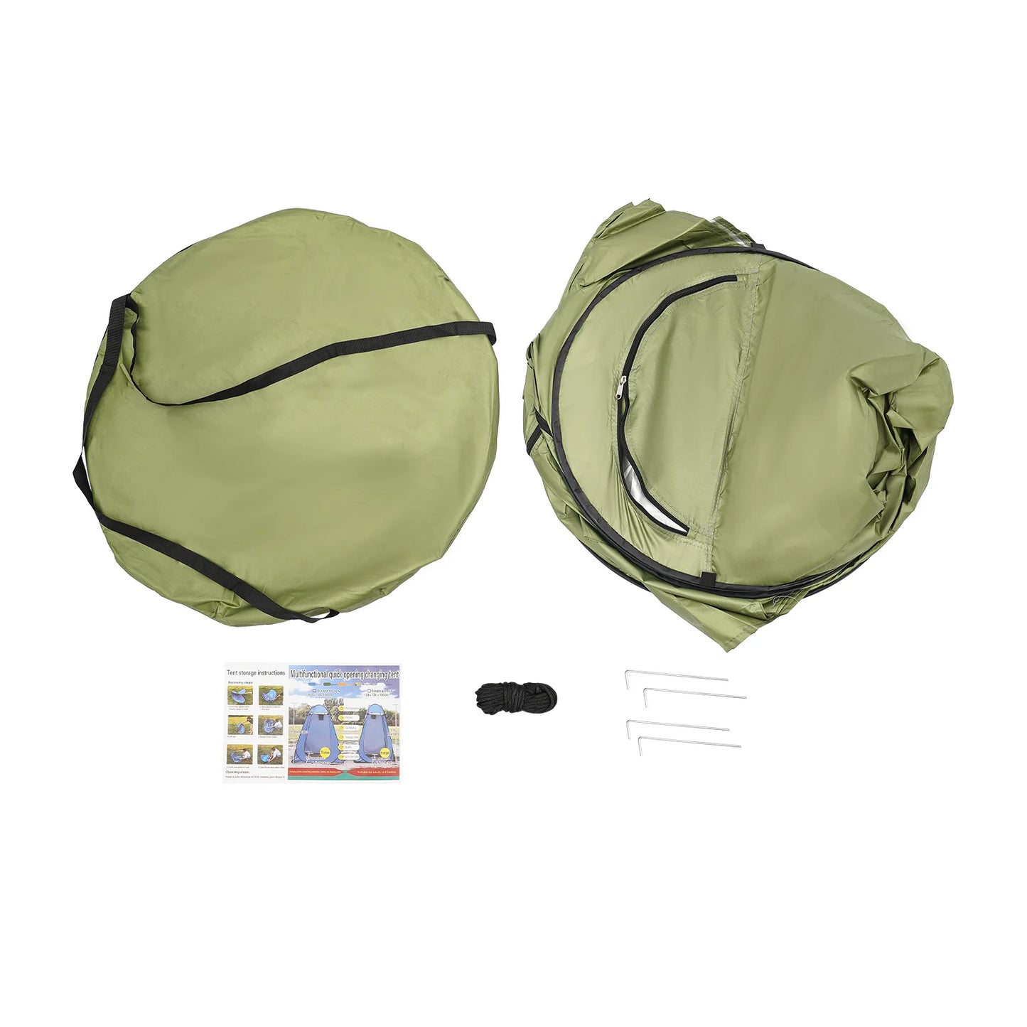 Portable Toilet Tent for Hiking Outdoor Camping Privacy Shelter Waterproof 1.2×1.2×1.9m for Hiking Picnics Fishing Camping