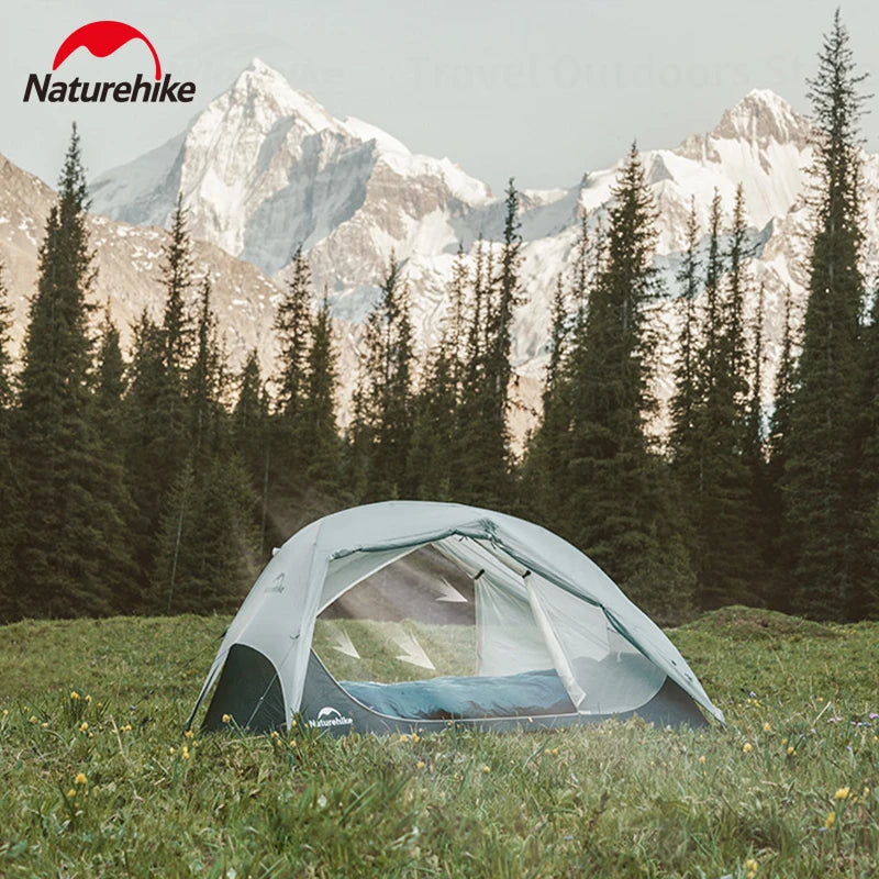 Naturehike Star River UL Camping Tent 15D Silicone Ultralight Portable 2 Person 3 Seasons Outdoor Travel Hiking Tent With Mat