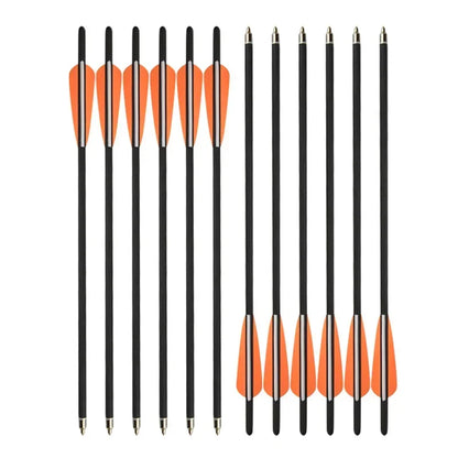 12pcs Archery Carbon Arrow 16/17/18/20/22inch Crossbow Bolts Diameter 8.8mm Arrows for Outdoor Hunting Shooting Accessories