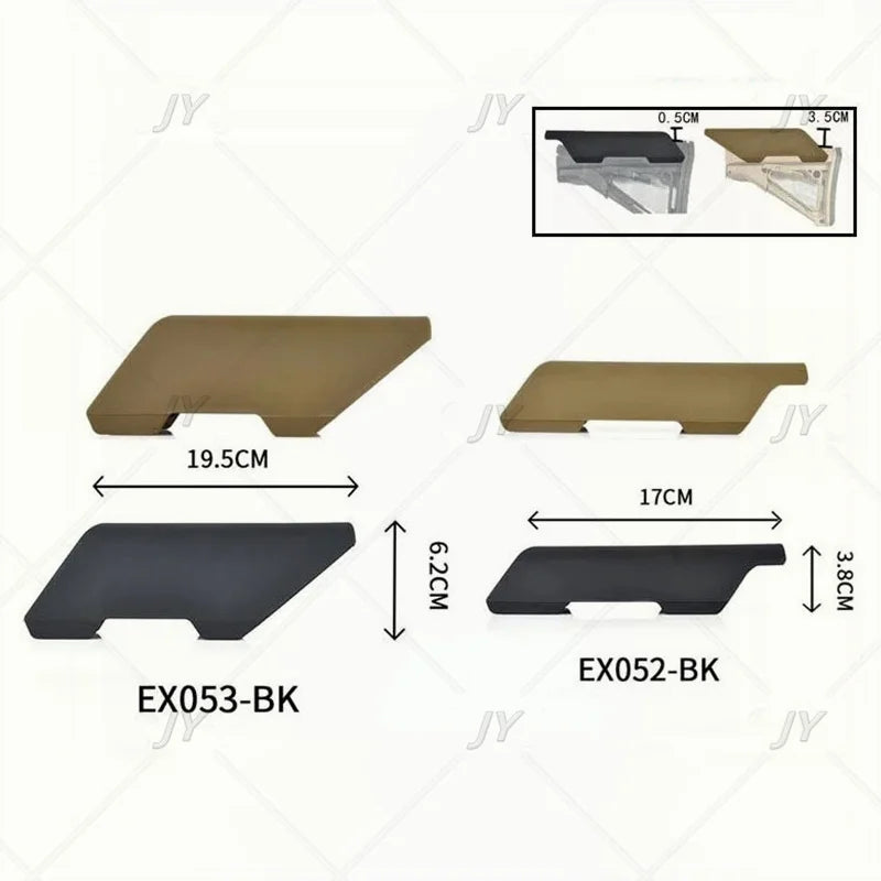 Tactical CTR Cheek Riser Low Hight Version Nylon For Non Gunstock Stock Buttstock AR 15 M4 Enhancer Airsoft Accessories